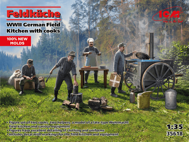Icm ICM 1/35 WWII Feldkuche German Field Kitchen 