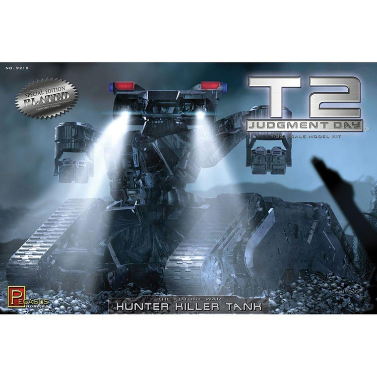  Pegasus Hobbies 1/32 Terminator 2 Hunter Killer Tank Chrome Model Kit 