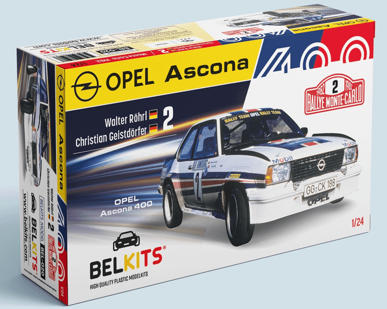  Belkits 1/24 Opel Ascona 400 Rohrl/Geistdorfer 