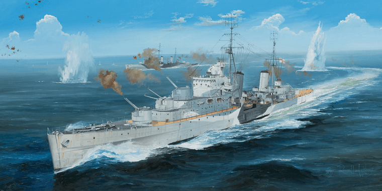  Trumpeter 1/350 HMS Argonaut Dido-class Light Cruiser 