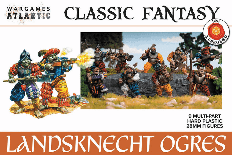  Wargames Atlantic 28mm Classic Fantasy - Landsknecht Ogres 
