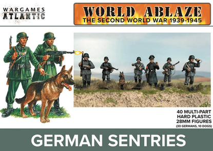  Wargames Atlantic 28mm World Ablaze - WWII German Sentries 