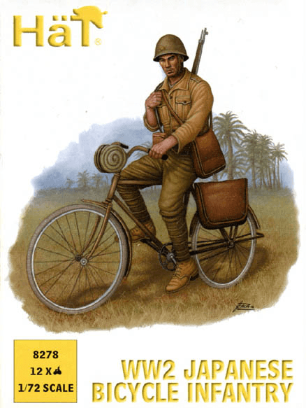  Hat Industrie 1/72 WWII Japanese Bicycle Infantry 
