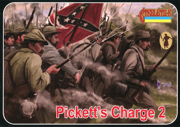  Strelets 1/72 American Civil War Confederate Pickett's Charge Set 2 
