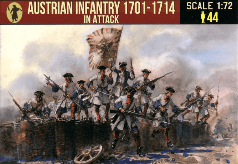  Strelets 1/72 Napoleonic Austrian Infantry 1701-1714 in Attack 