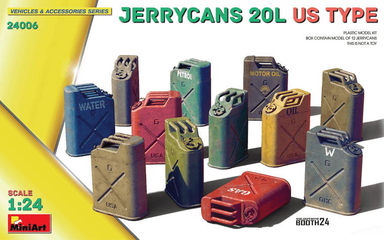  MiniArt 1/24 Jerrycans 20L US Type 