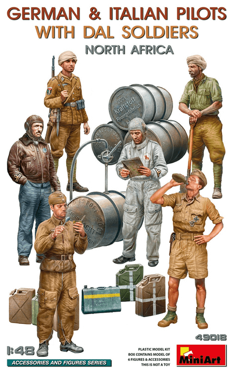  MiniArt 1/48 German and Italian Pilots with DAL Soldiers 