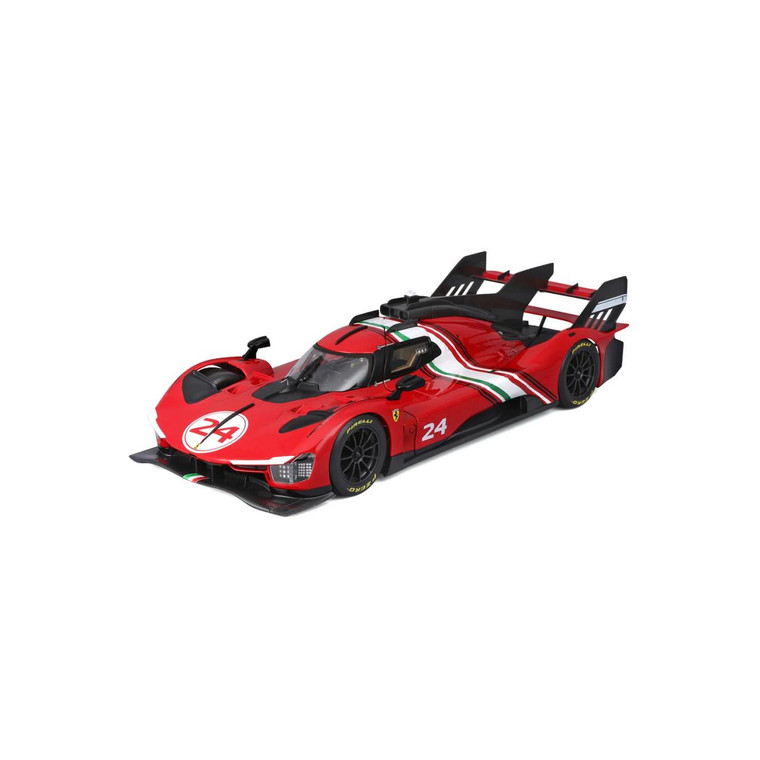  Burago 1/18 Ferrari Racing 499P Modificanta Diecast Model Car 