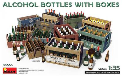  MiniArt 1/35 Alcohol Bottles with Boxes 