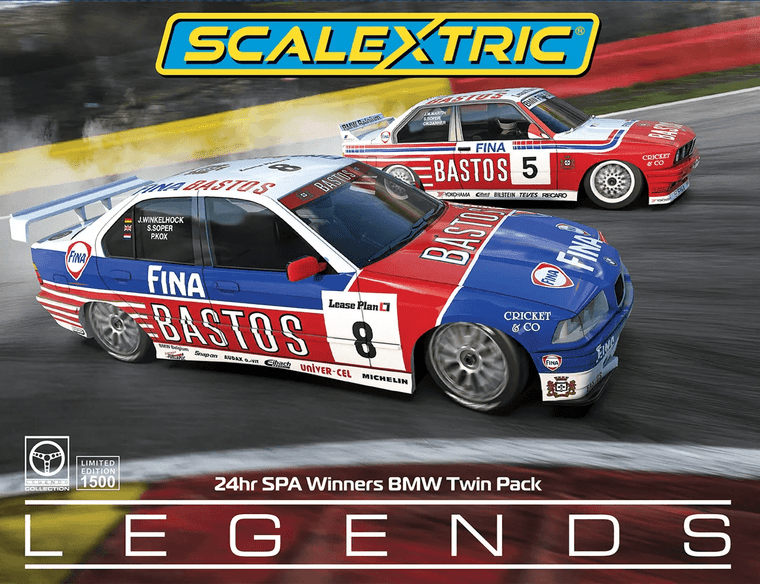  Scalextric Slot Car Set - BMW - Spa 24 Hours Winners - Double Car Pack 
