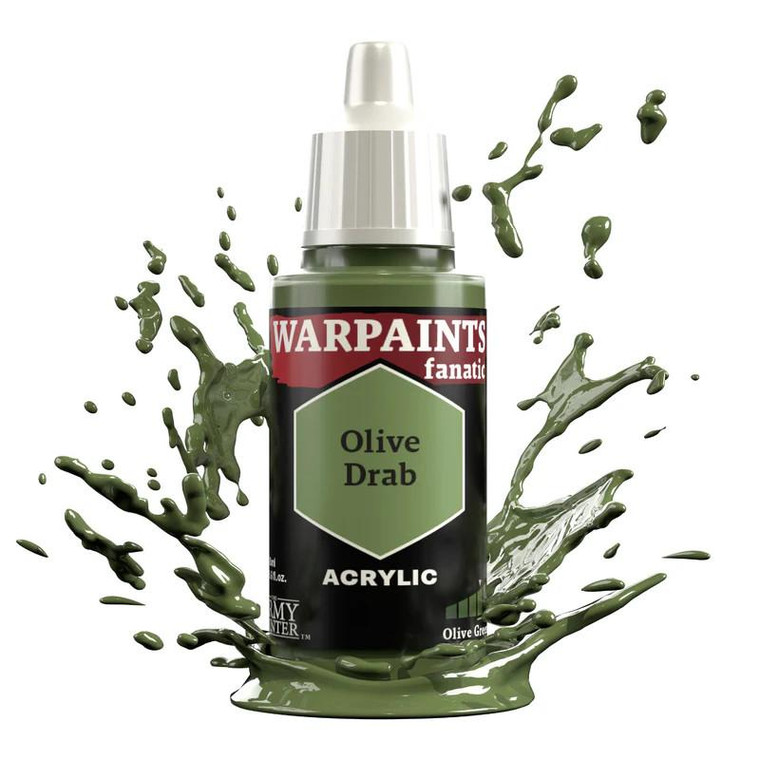  Army Painter Warpaints Fanatic 3070 18ml Olive Drab Acrylic Paint 