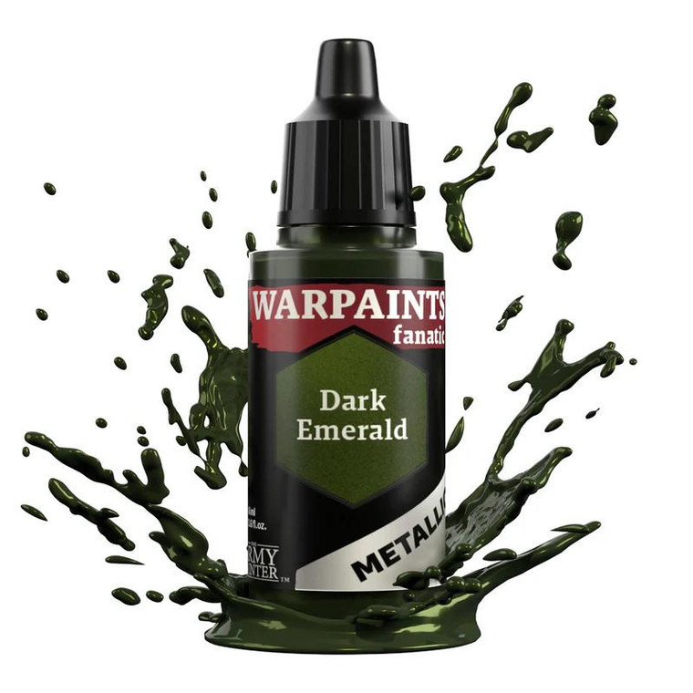  Army Painter Warpaints Fanatic Metallics 3196 18ml Dark Emerald Acrylic Paint 