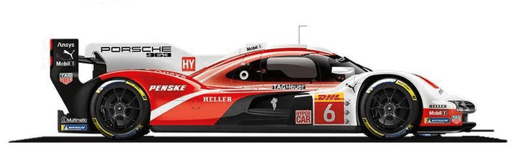  Burago 1/43 Porsche Penske 963 Diecast Model 