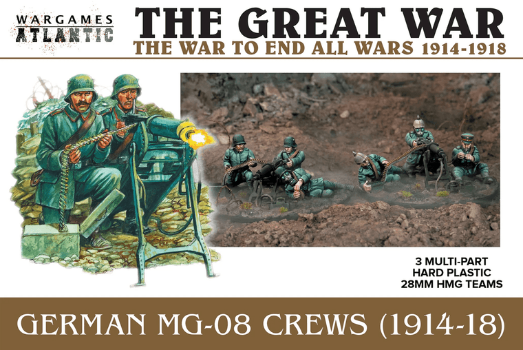  Wargames Atlantic 28mm Great War - WWI German MG-08 Crews 1914-1918 