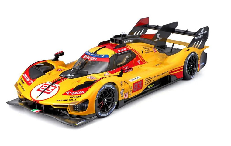 Burago 1/24 Ferrari Racing 499p Le Mans Hypercar 2024 AF Corse #83 Diecast Model 