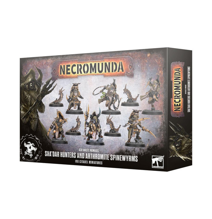  Games Workshop Necromunda - Ash Waste Nomads - Sha'dar Hunters and Arthromite Spinewyrms 