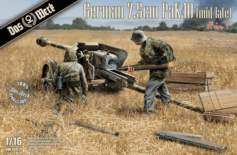  Das Werk 1/16 7.5cm PaK 40 Mid-Late Production 