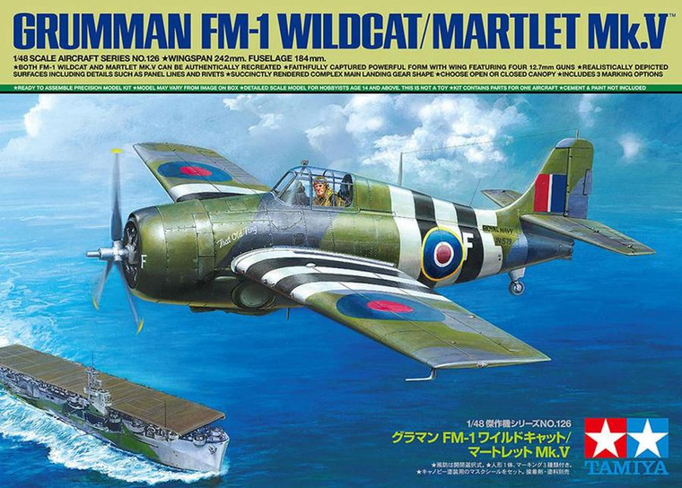  Tamiya 1/48 Grumman FM-1 Wildcat/Martlet 