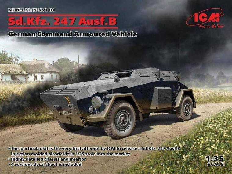 Icm ICM 1/35 Ad.Kfz. 247 Ausf.B German Armoured Vehicle 