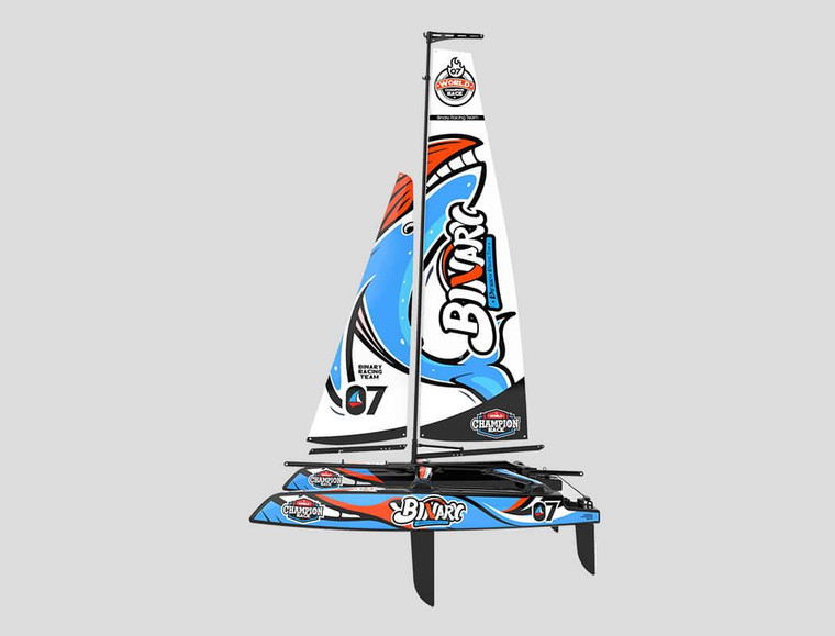  Joysway Binary V3 Cataraman Sailboat RTR W/Smart Sail Tech RC Boat 