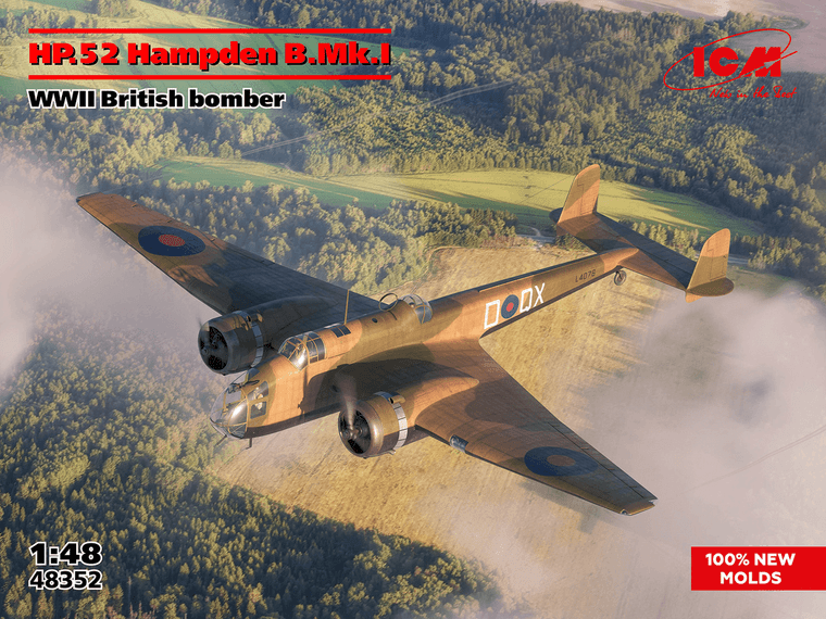 Icm ICM 1/48 Handley Page HP.52 Hampden B.Mk.I 