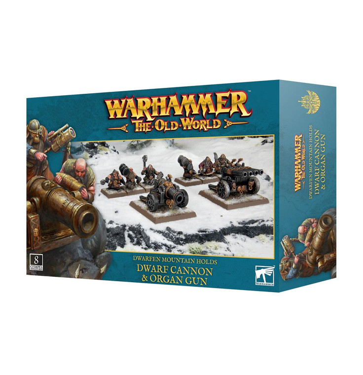 Games Workshop Warhammer The Old World - Dwarfen Mountain Holds - Dwarf Cannon and Organ Gun   Games Workshop Warhammer The Old World - Dwarfen Mountain Holds - Dwarf Cannon and Organ Gun
