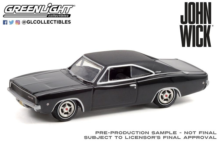  Greenlight 1/64 John Wick (2014) 1968 Dodge Charger R/T 