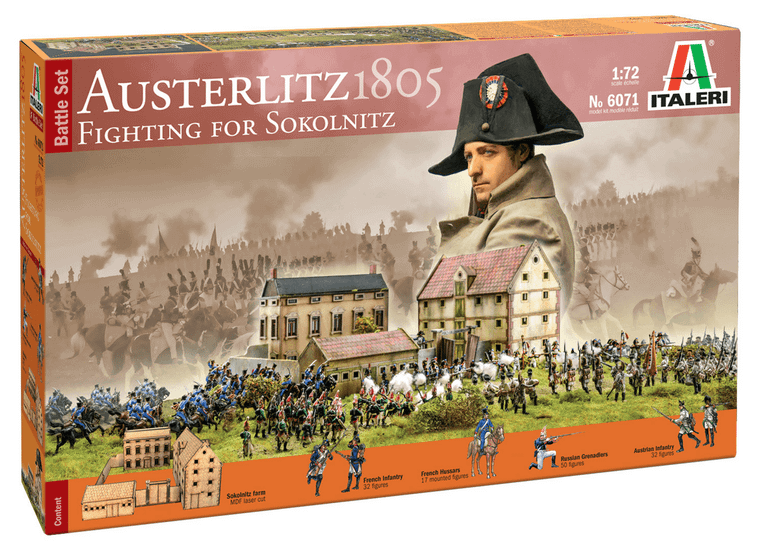  Italeri 1/72 Austerlitz 1805 - Fighting for Sokolnitz Battle Set 