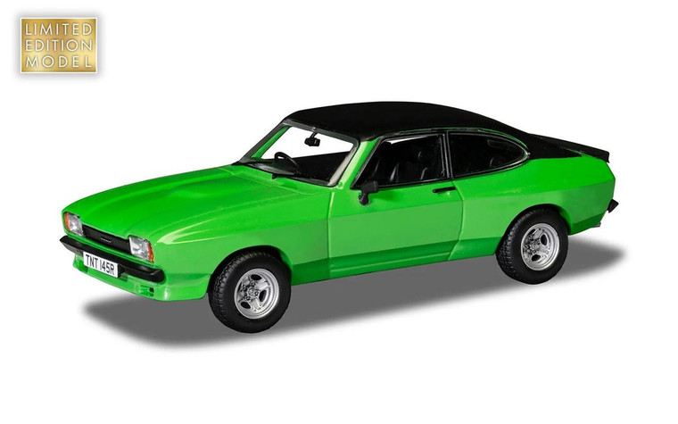  Corgi 1/43 Ford Capri Mk2 3.0S X-Pack, Signal Green Diecast Model 