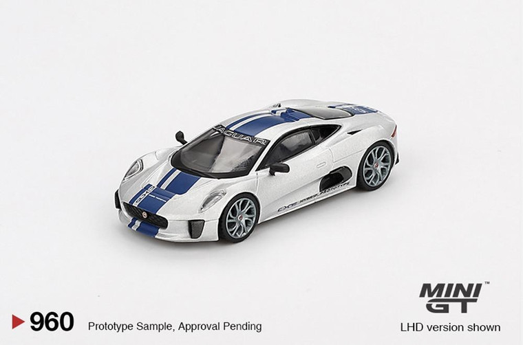  Mini GT 1/64 Jaguar C-X75 Silver (LHD) 