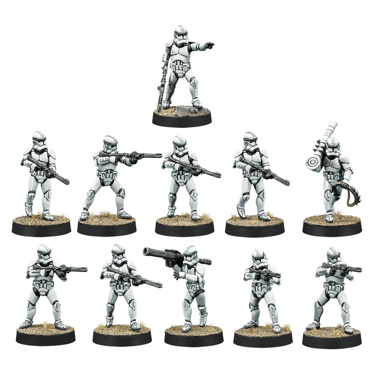  Atomic Mass Games Star Wars Legion - Galactic Republic - Unit Expansion - Clone Trooper Marksmen 