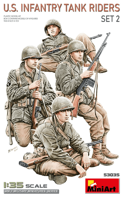  MiniArt 1/35 US Infantry Tank Riders Set 2 