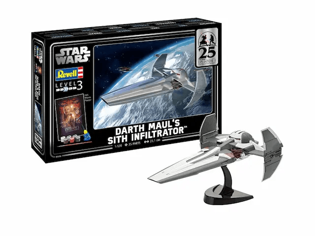  Revell 1/120 Darth Maul's Sith Infiltrator Gift Set 