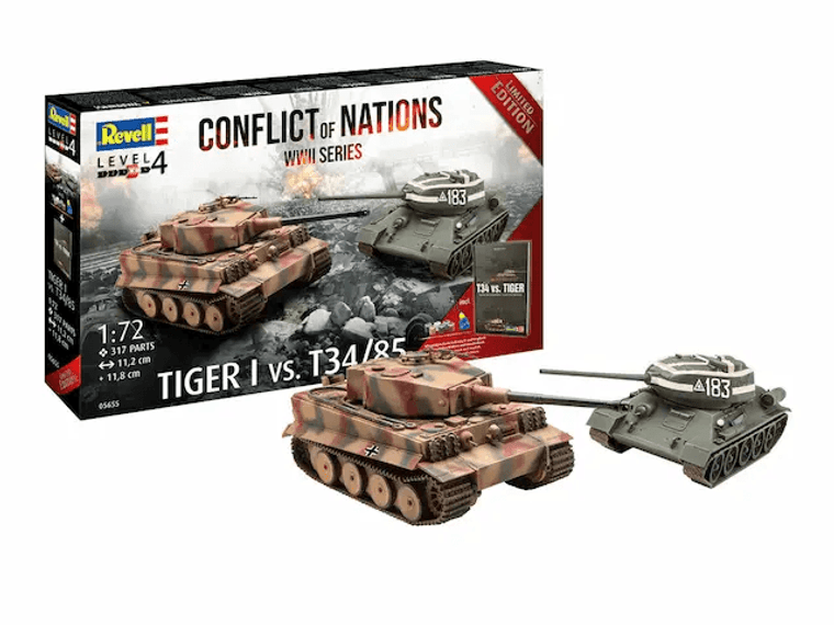  Revell 1/72 Conflict of Nations WWII Tank Gift Set 
