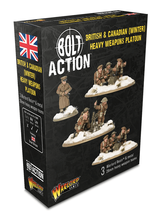 Warlord Games 28mm Bolt Action - British Forces - British & Canadian Infantry 1942-1945 (Winter) - Heavy Weapons Platoon 