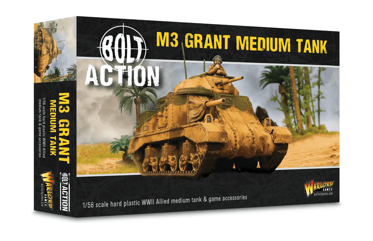  Warlord Games 28mm Bolt Action - British Forces -  M3 Grant Medium Tank 