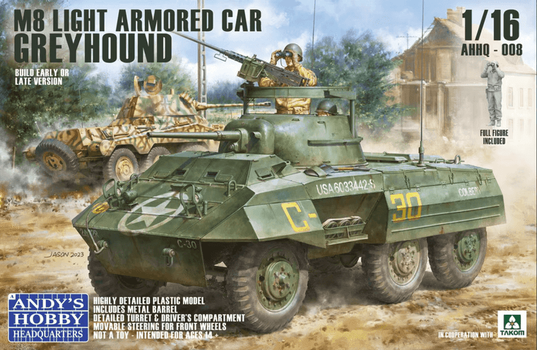 Andy’s Hobby Headquarters Andy's Hobby Headquarters 1/16 M8 Greyhound 