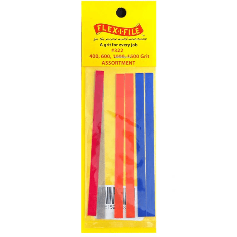  Flex-i-File Grit Tape - Select Pack 400, 600, 1000 & 1500 Grit 