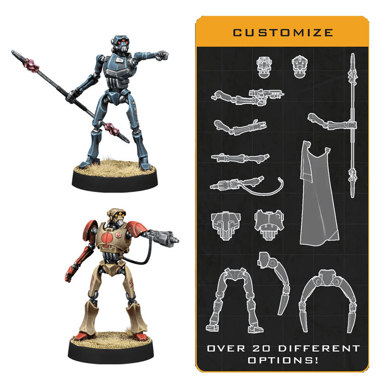  Atomic Mass Games Star Wars Legion - Separatist Alliance - Commander Expansion - Customisable Super Tactical Droids 