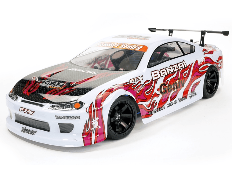  FTX RC 1/10 Banzai 2.4Ghz 4WD RTR Nitro Drift Car - White 