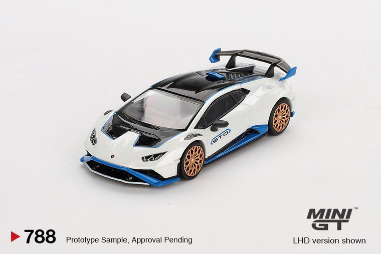  Mini GT 1/64 Lamborghini Huracán STO Bianco Asopo 