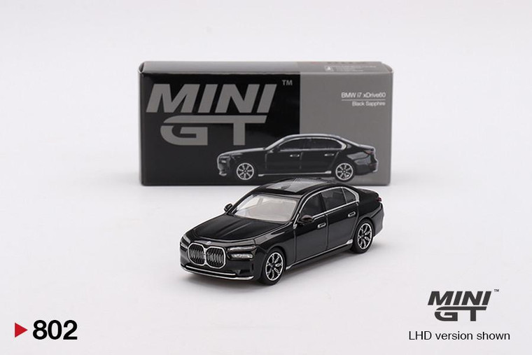  Mini GT 1/64 BMW i7 xDrive60 Black Sapphire 