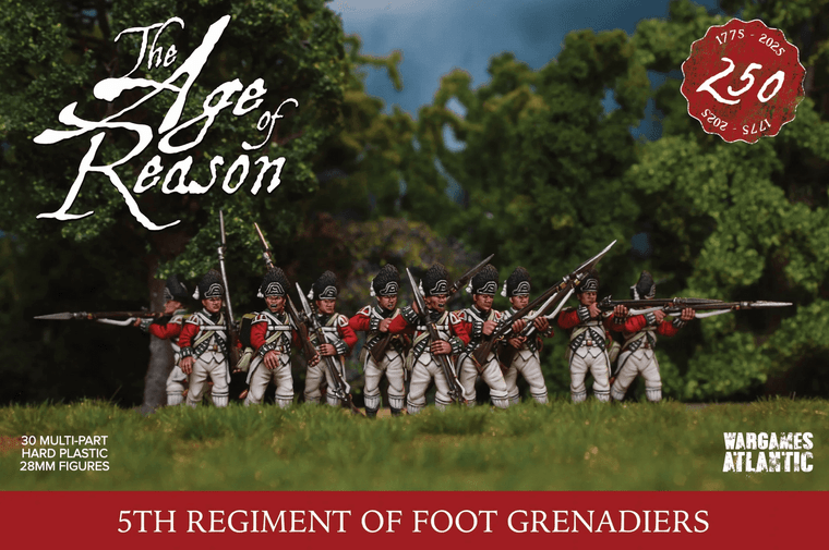  Wargames Atlantic 28mm Age of Reason - British 5th Regiment of Foot (Grenadiers) 