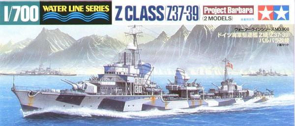  Tamiya 1/700 German Z Class Z37-39 Project Barbara Model Kit 