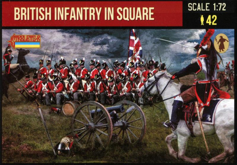  Strelets 1/72 Napoleonic British Infantry in Square 