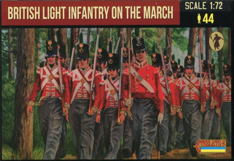  Strelets 1/72 Napoleonic British Light Infantry on the March 