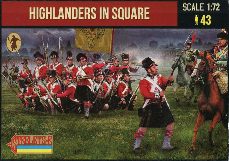  Strelets 1/72 Napoleonic British Highlanders in Square 