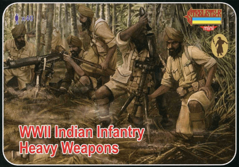 Strelets 1/72 WWII Indian Infantry Heavy Weapons 
