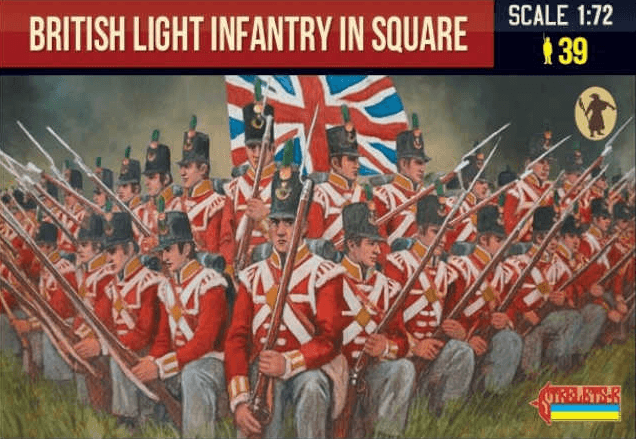  Strelets 1/72 Napoleonic British Light Infantry in Square 