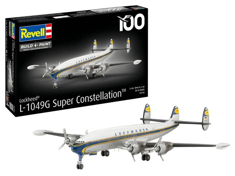  Revell 1/144 Lockheed L.1049G Super Constellation (Lufthansa) 